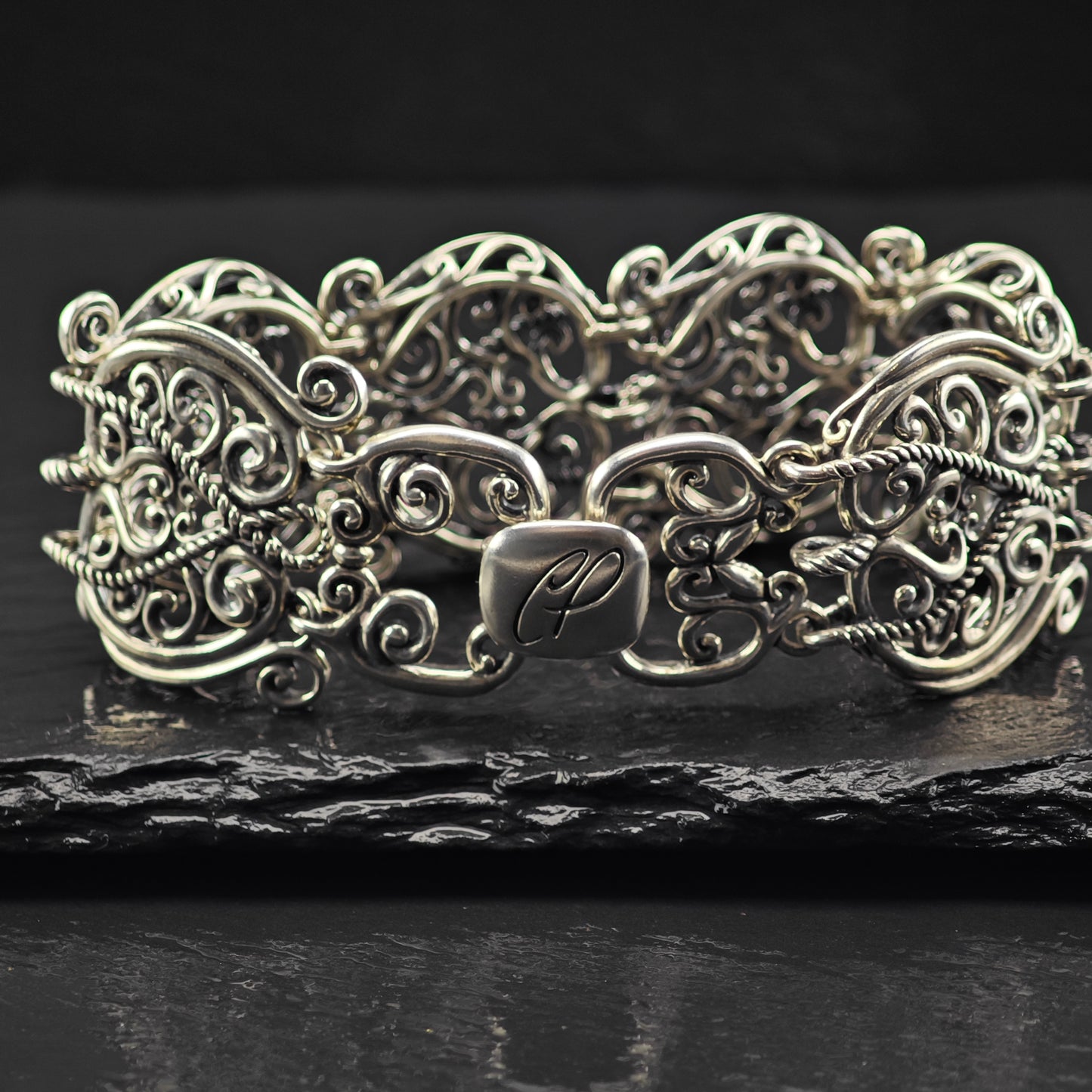 Carolyn Pollack Sterling Silver Bracelet Sz 6" BR3045