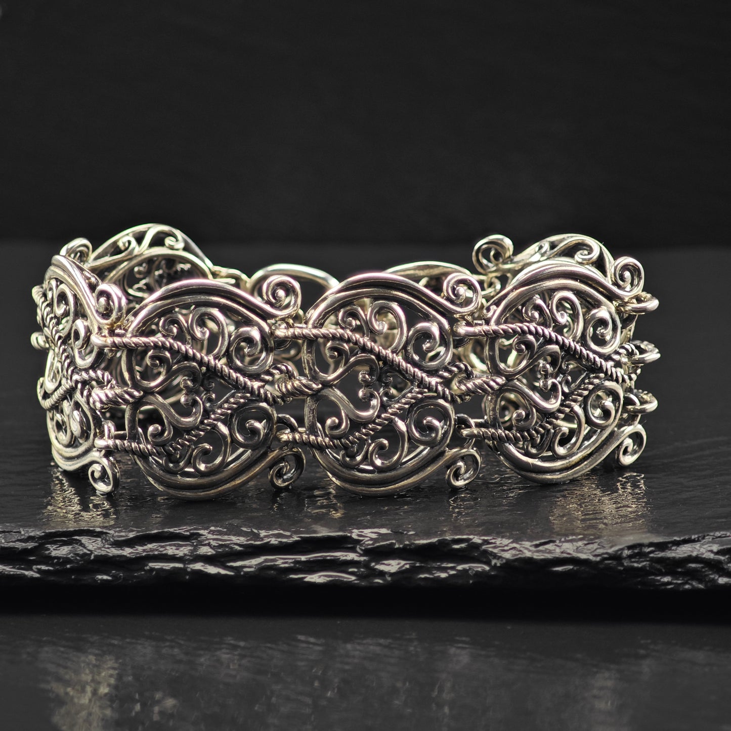 Carolyn Pollack Sterling Silver Bracelet Sz 6" BR3045