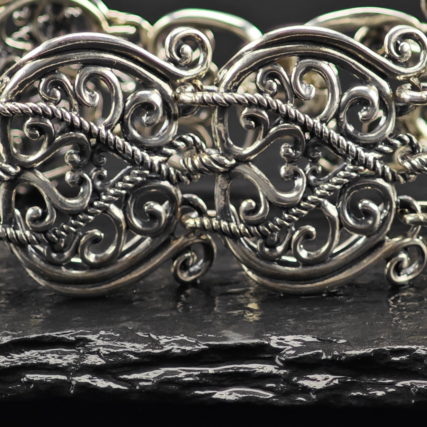 Carolyn Pollack Sterling Silver Bracelet Sz 6" BR3045