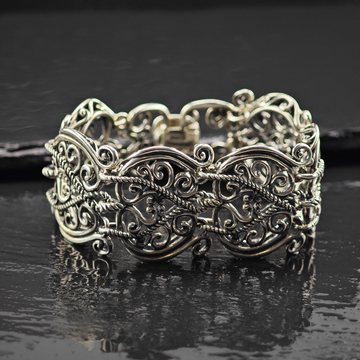 Carolyn Pollack Sterling Silver Bracelet Sz 6" BR3045