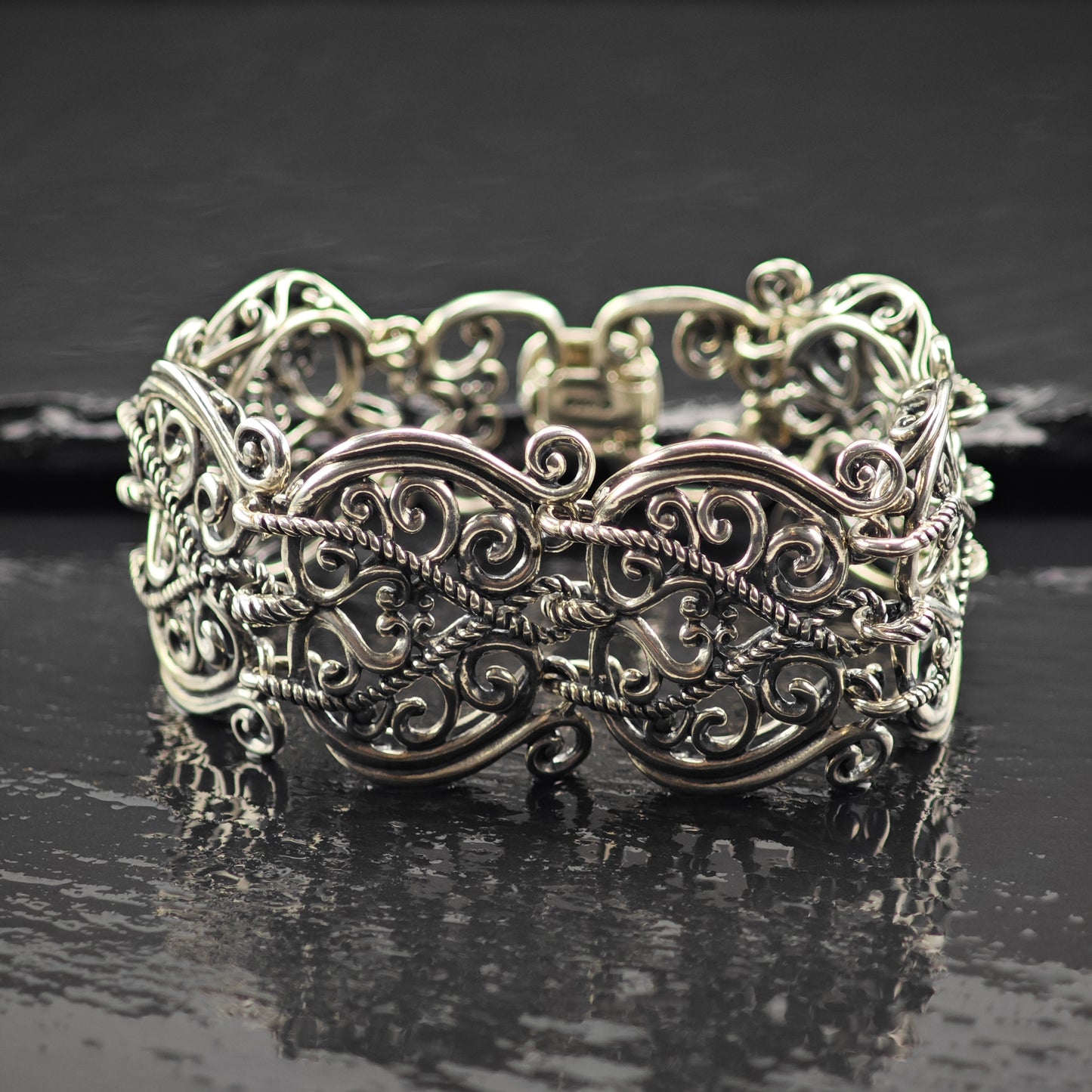 Carolyn Pollack Sterling Silver Bracelet Sz 6" BR3045