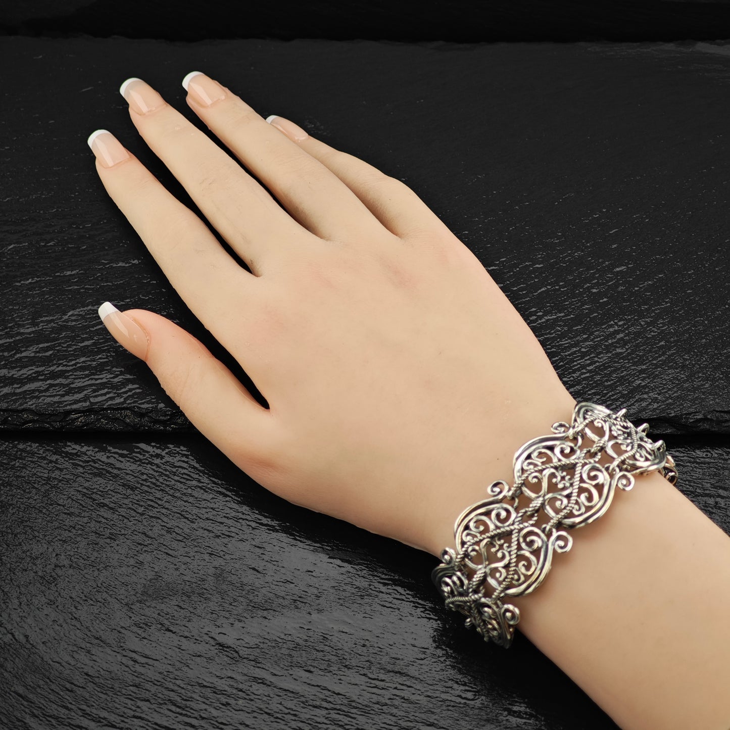 Carolyn Pollack Sterling Silver Bracelet Sz 6" BR3045