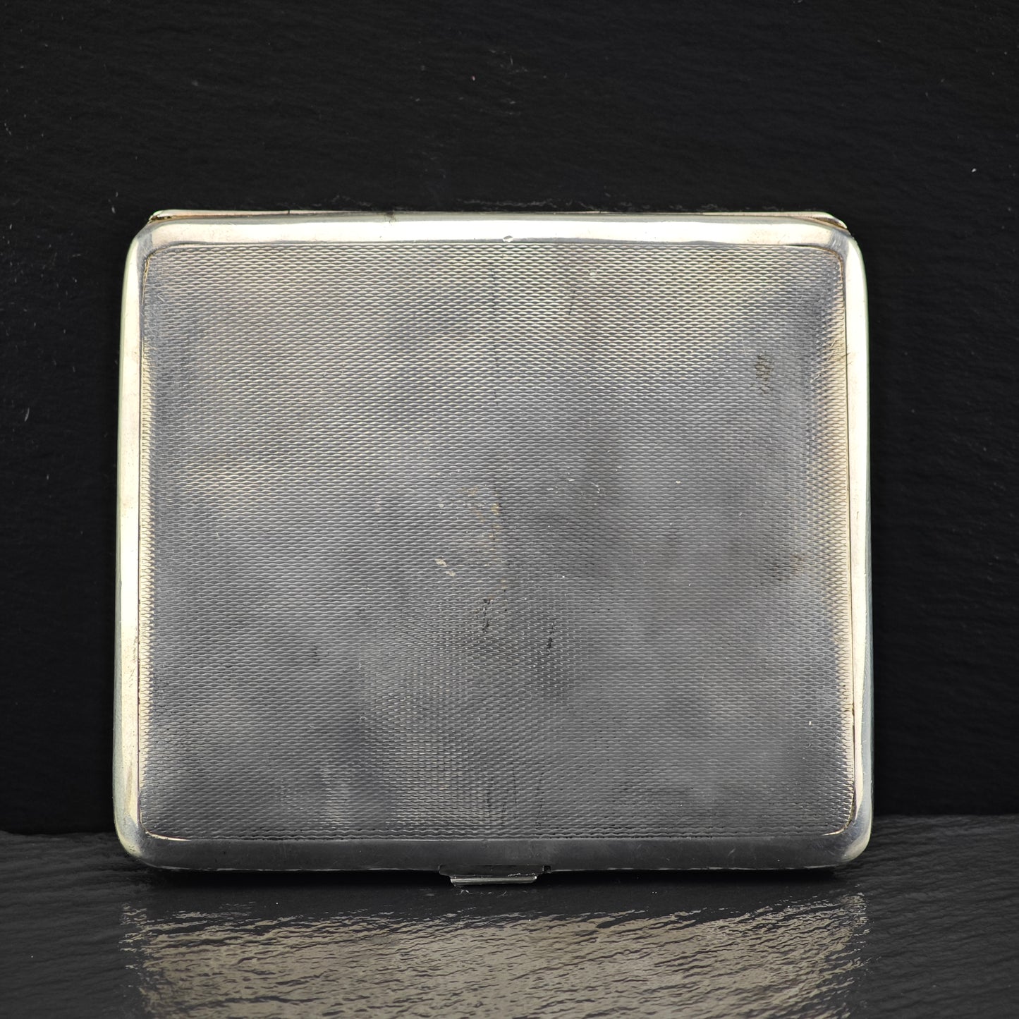 Antique Risque Art Nouveau Enamel Cigarette Case Sterling Silver MISC0340