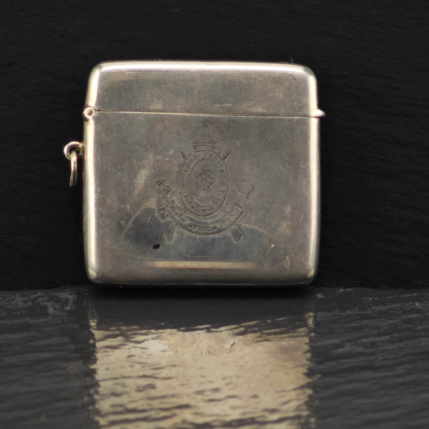WWI Soldier Vesta Case Sterling Silver MISC0341