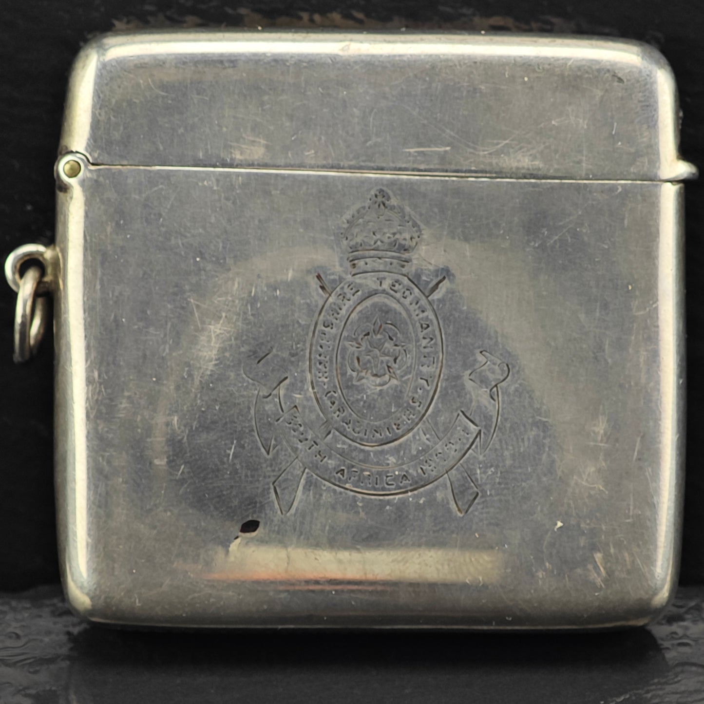 WWI Soldier Vesta Case Sterling Silver MISC0341