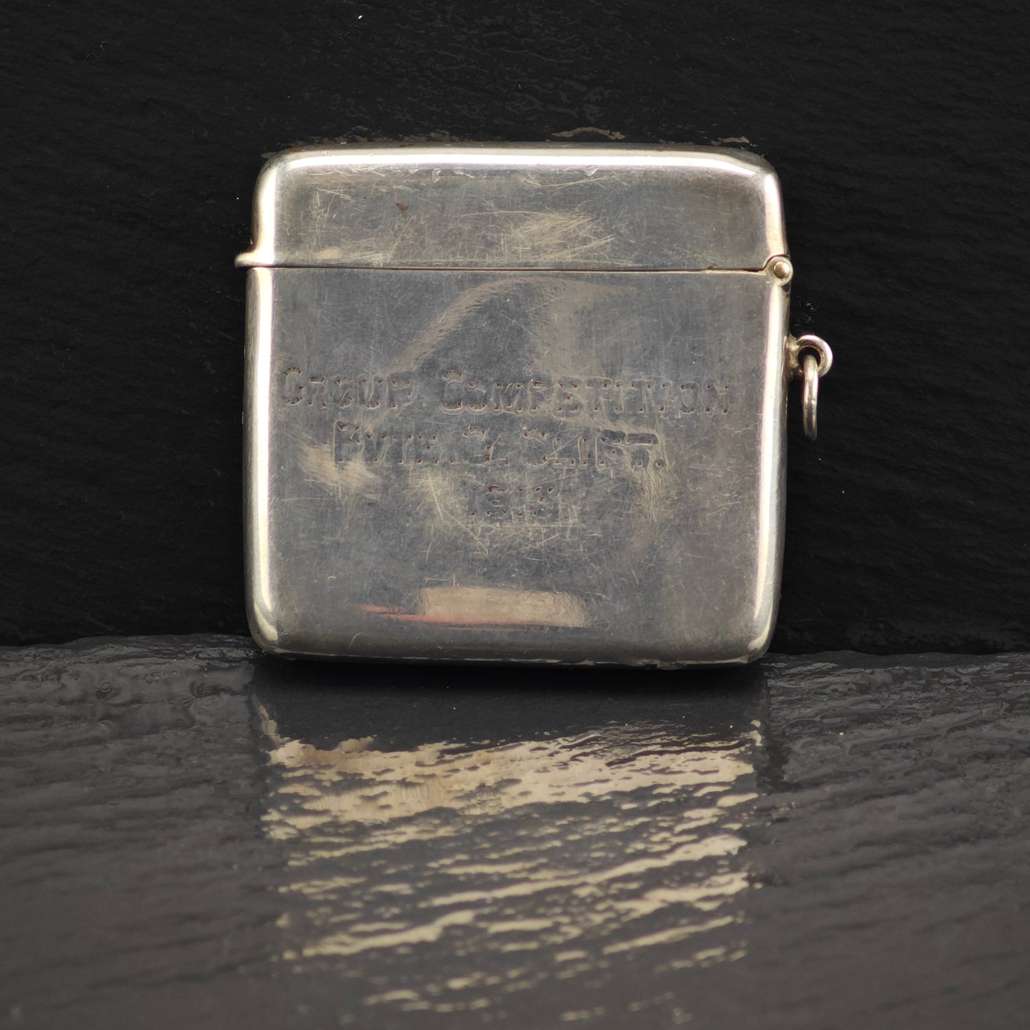 WWI Soldier Vesta Case Sterling Silver MISC0341