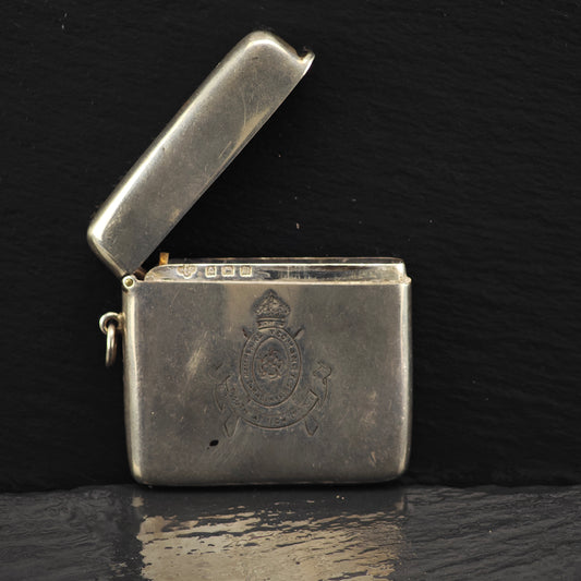 WWI Soldier Vesta Case Sterling Silver MISC0341