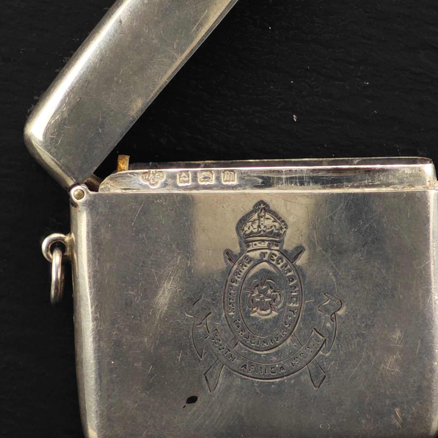 WWI Soldier Vesta Case Sterling Silver MISC0341