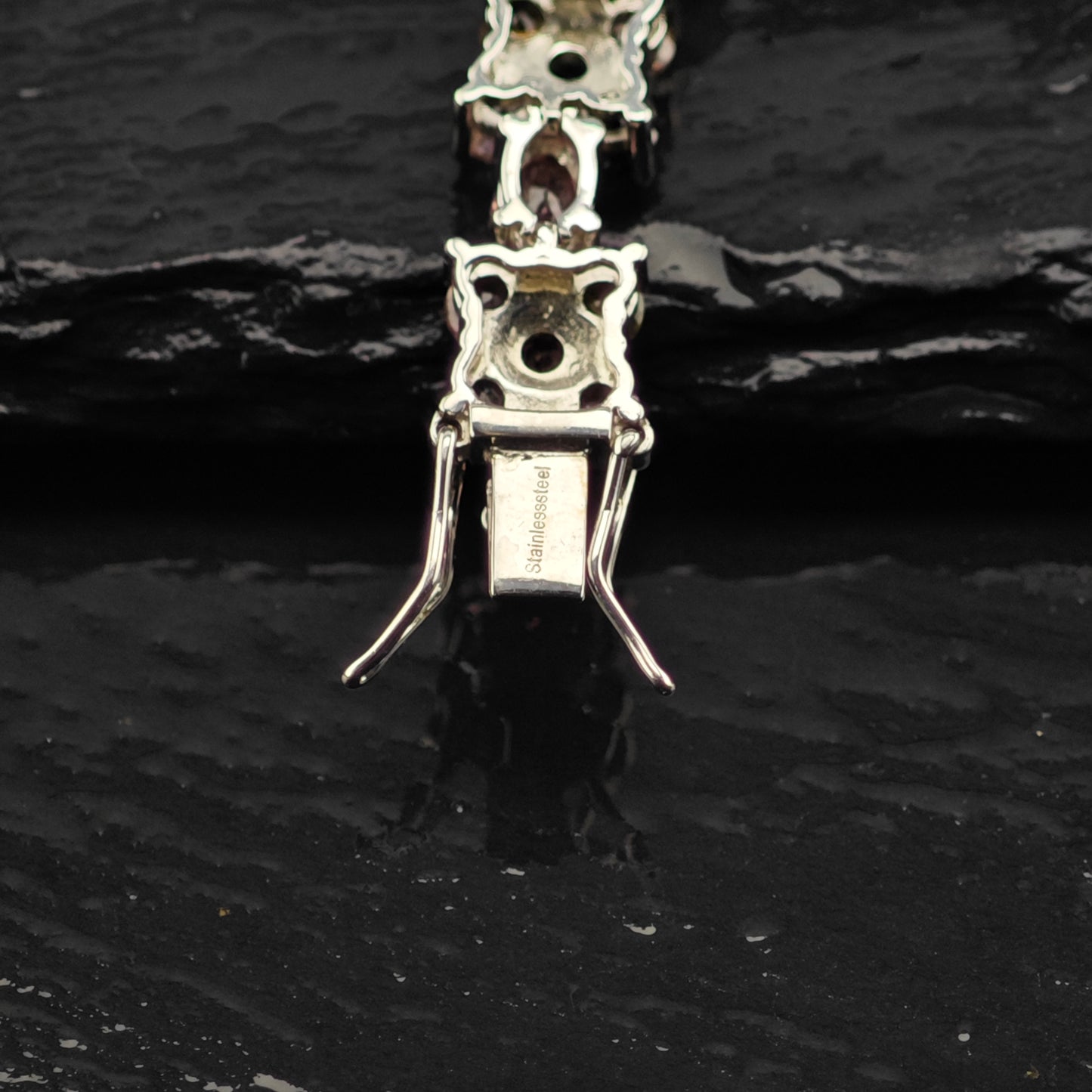 Floral Tourmaline Bracelet, Ring, and Earring Set