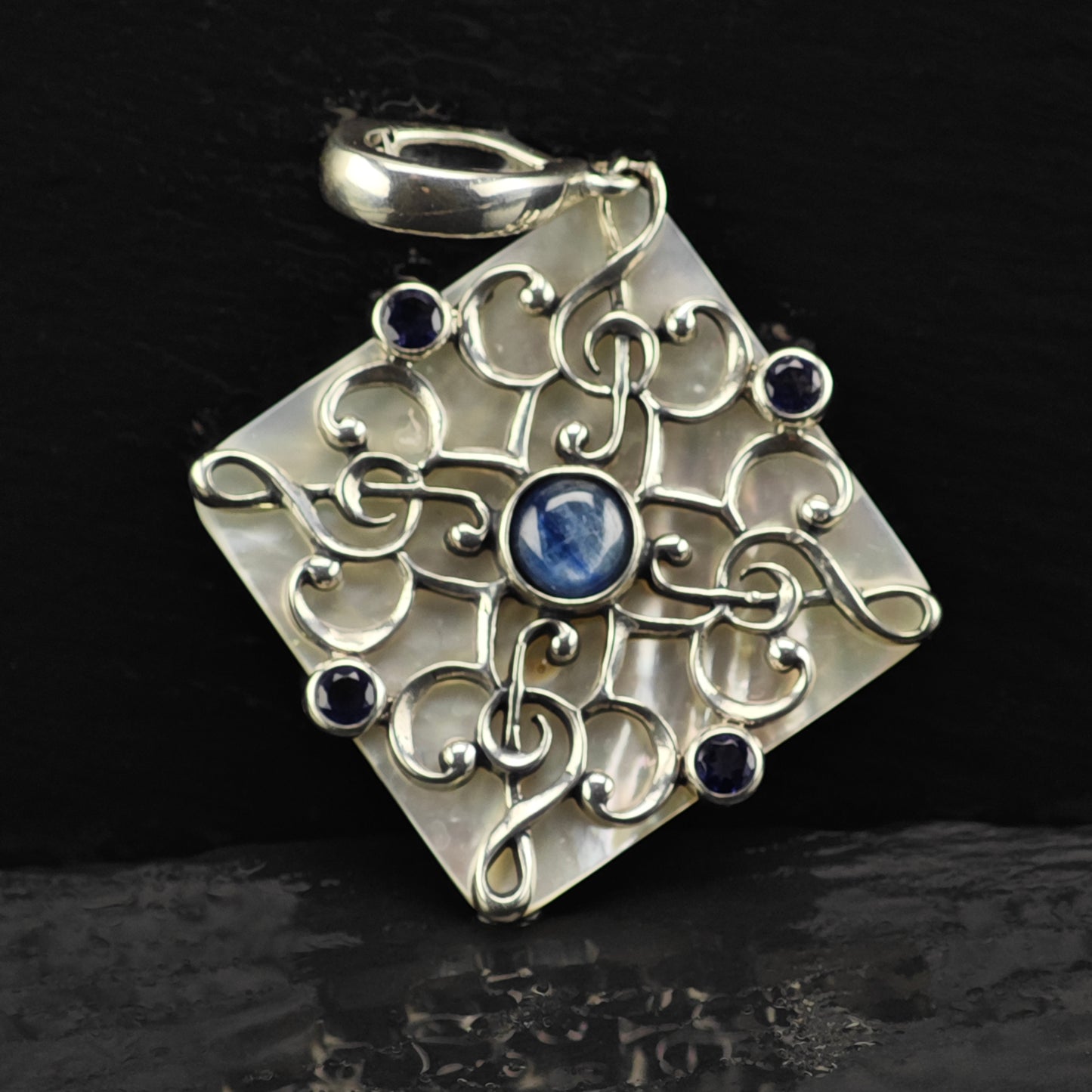 Carolyn Pollack  Multi-Gemstone Pendant Sterling Silver P2850
