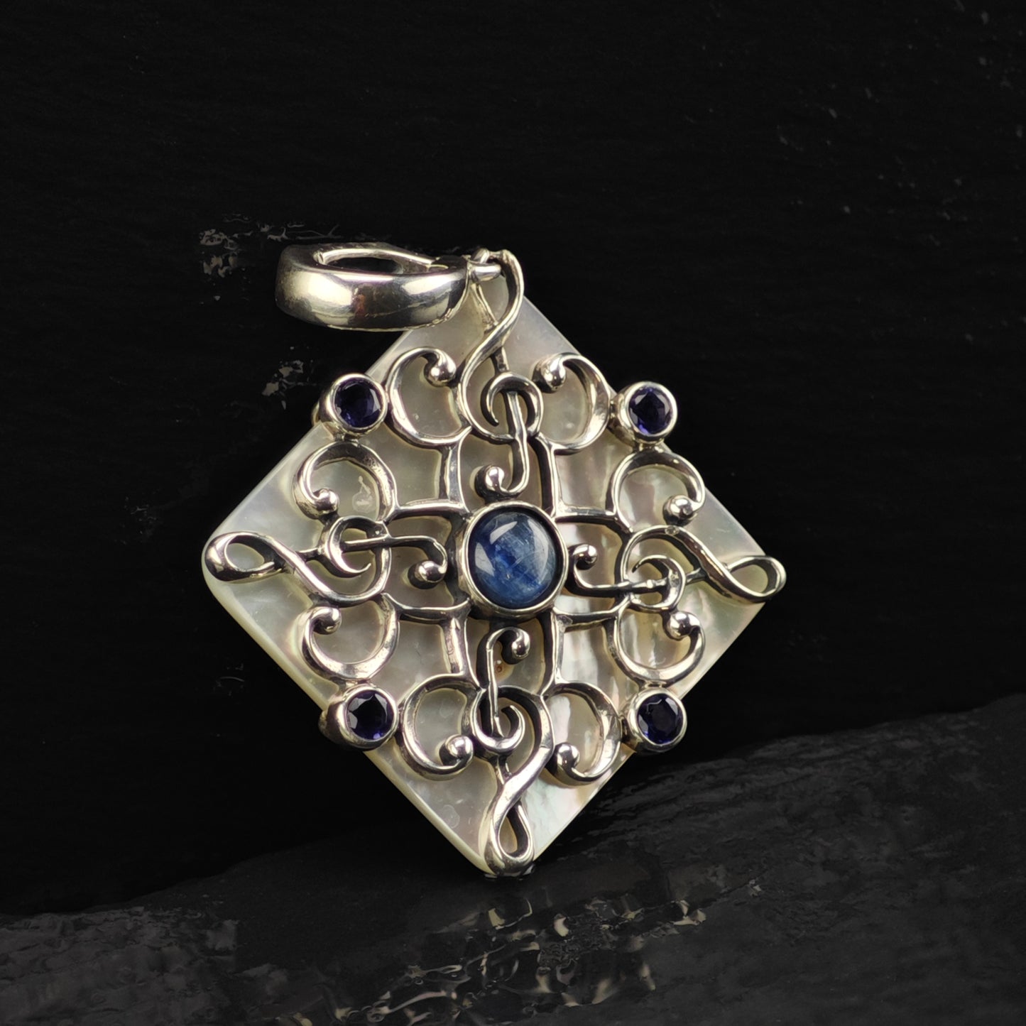 Carolyn Pollack  Multi-Gemstone Pendant Sterling Silver P2850