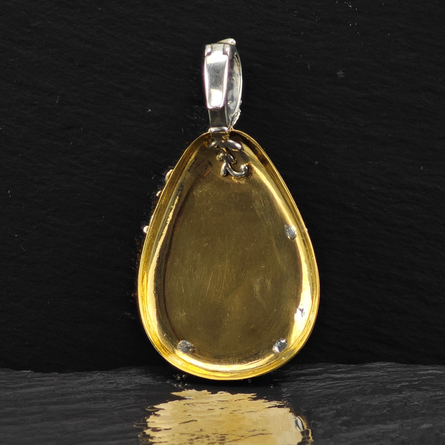 Carolyn Pollack Brass, Black Onyx Pendant Sterling Silver P2855