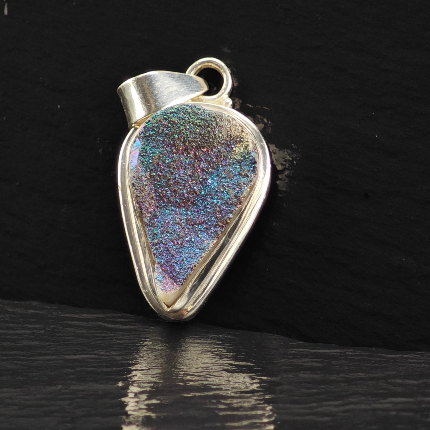Druzy Pendant Sterling Silver P2858