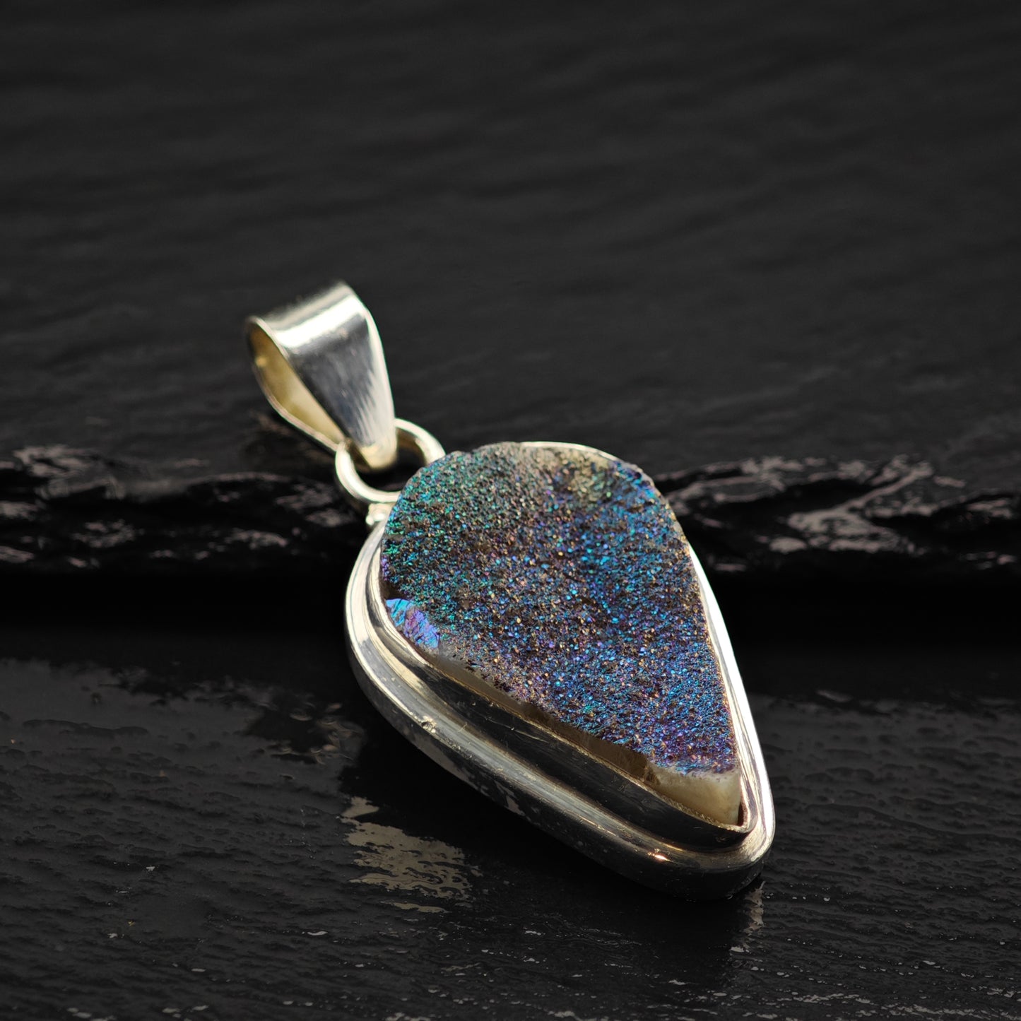 Druzy Pendant Sterling Silver P2858