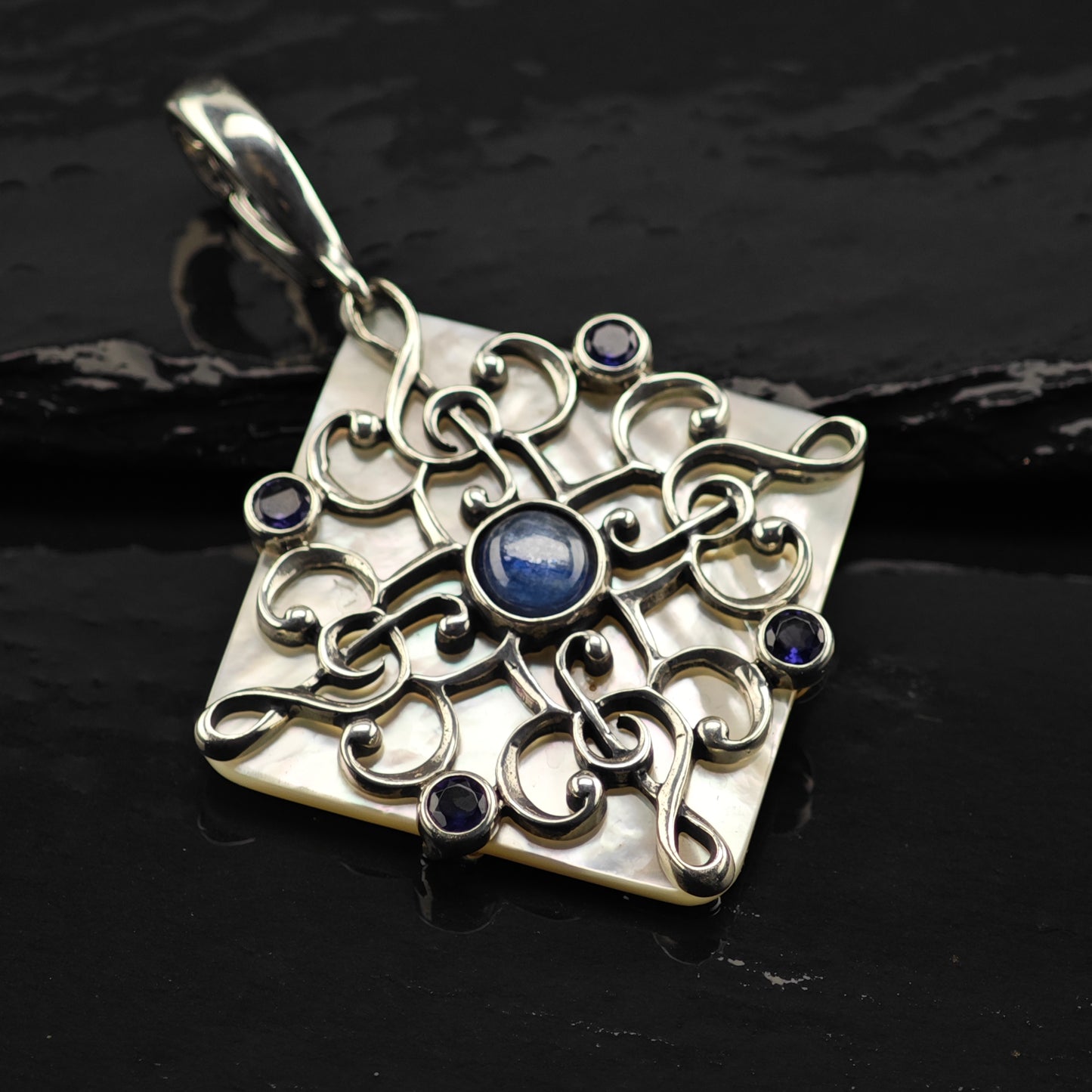 Carolyn Pollack  Multi-Gemstone Pendant Sterling Silver P2850