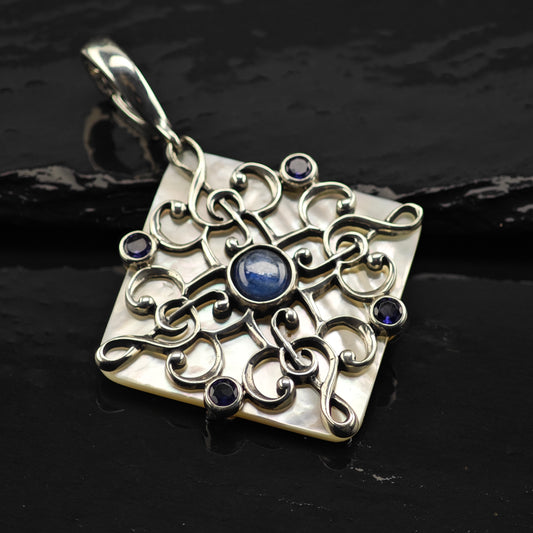Carolyn Pollack  Multi-Gemstone Pendant Sterling Silver P2850