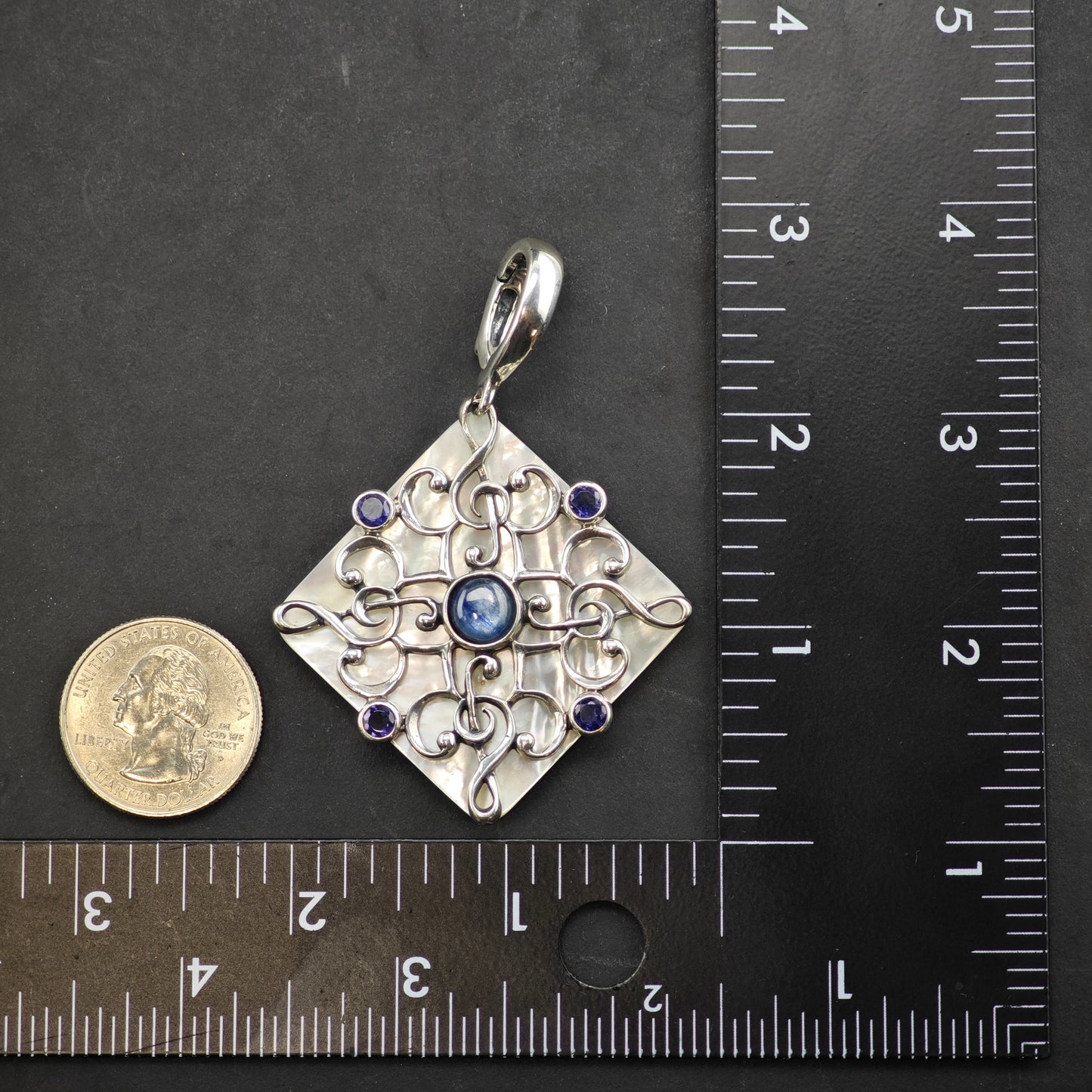 Carolyn Pollack  Multi-Gemstone Pendant Sterling Silver P2850