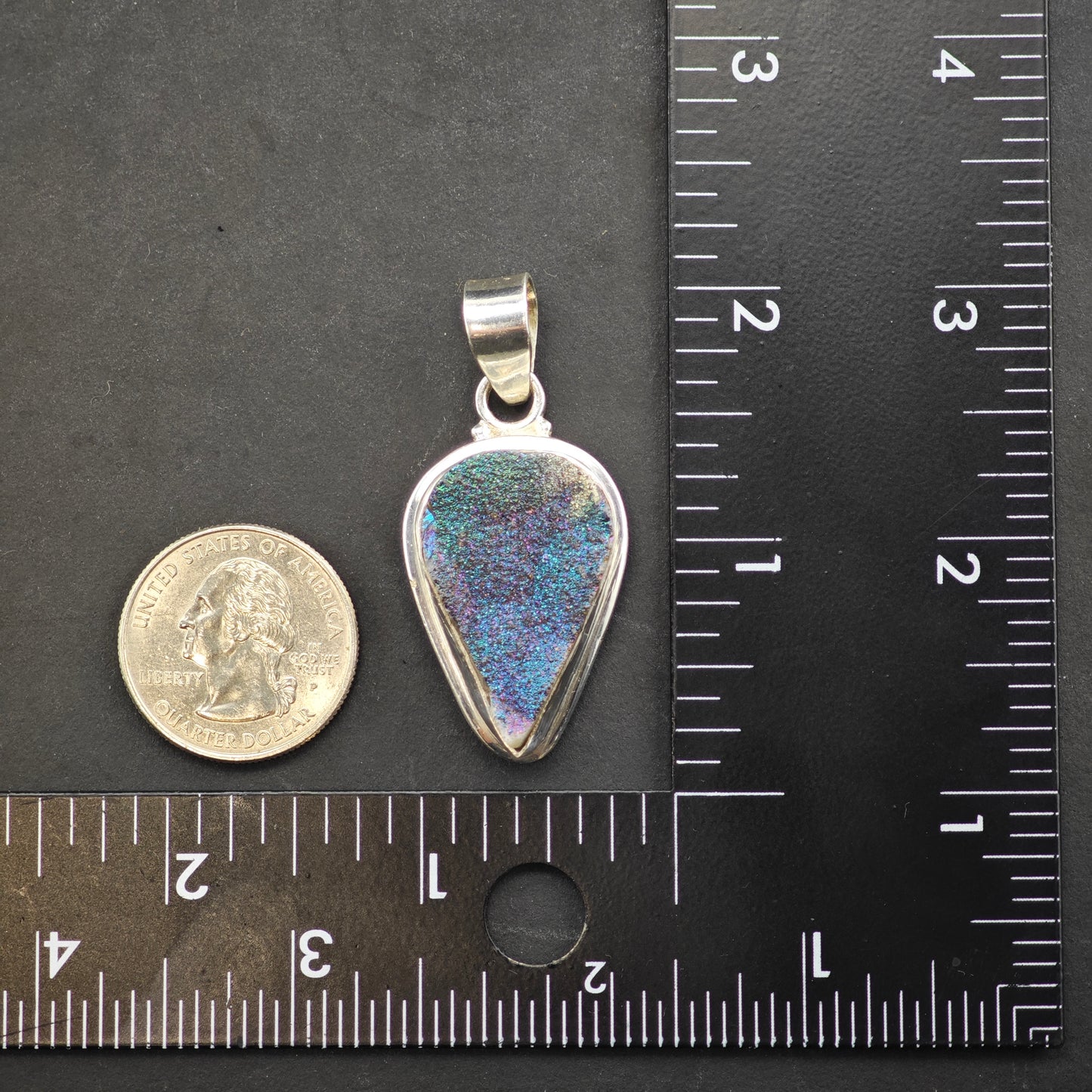 Druzy Pendant Sterling Silver P2858