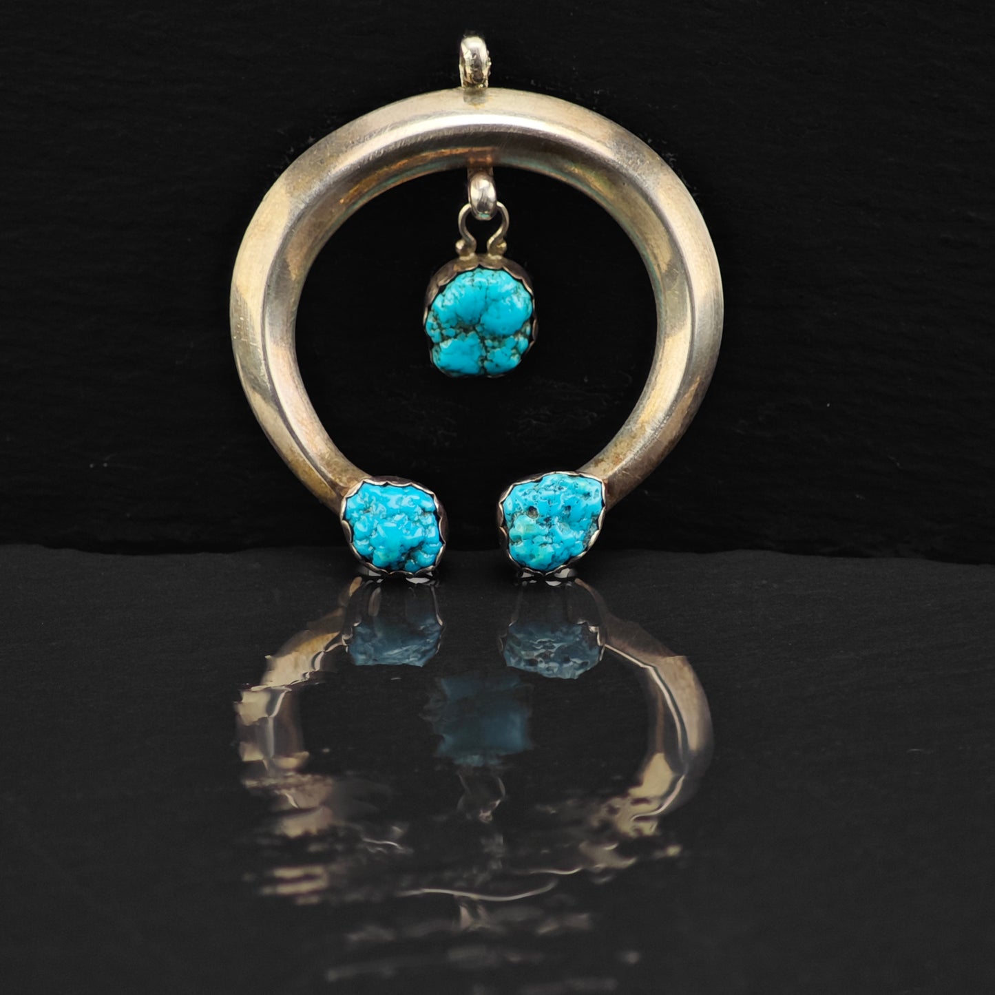 Sw Turquoise Naja Pendant Sterling Silver P2871