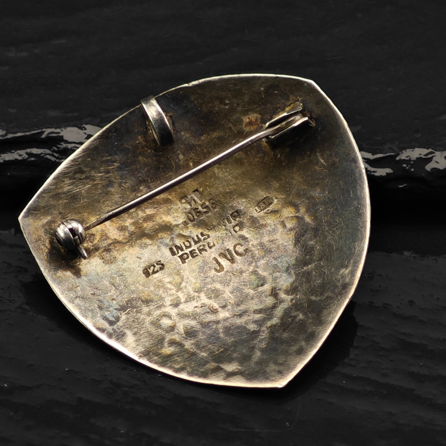 Peruvian 12K Gold Lama Pendant Sterling Silver P2876