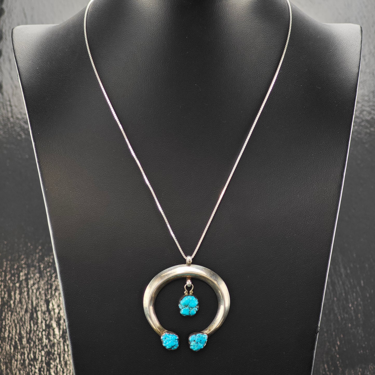 Sw Turquoise Naja Pendant Sterling Silver P2871