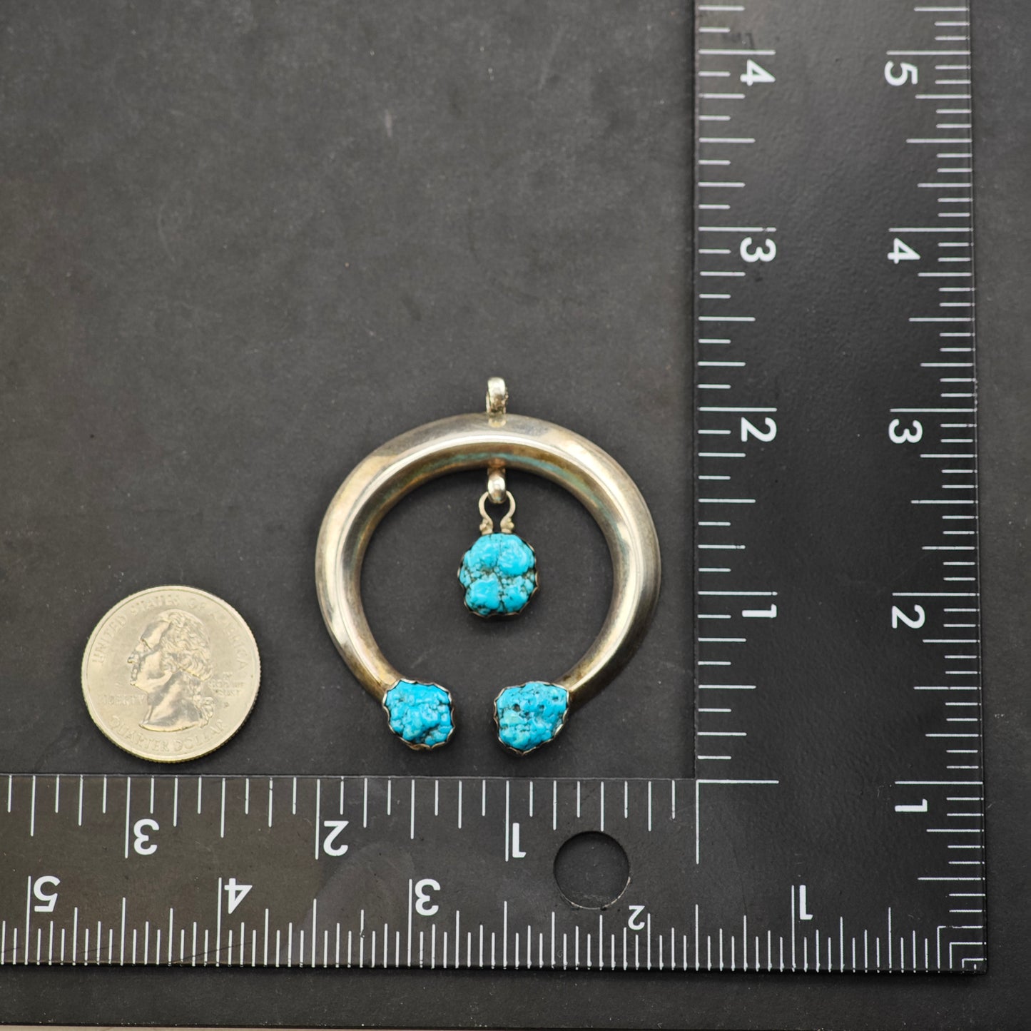 Sw Turquoise Naja Pendant Sterling Silver P2871