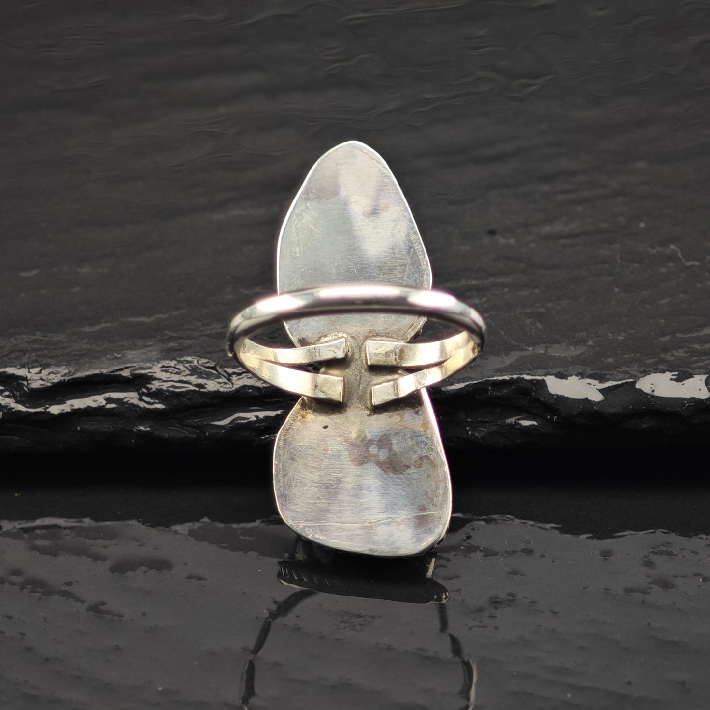 AS IS Sw Turquoise Ring Sterling Silver Sz 10 R6337