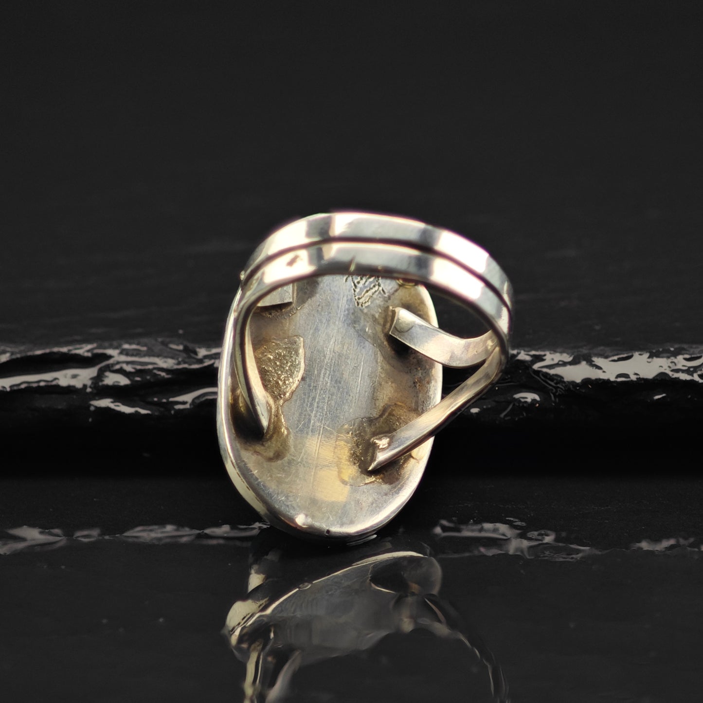 Native American Turquoise Ring Sterling Silver Sz 9 R6340