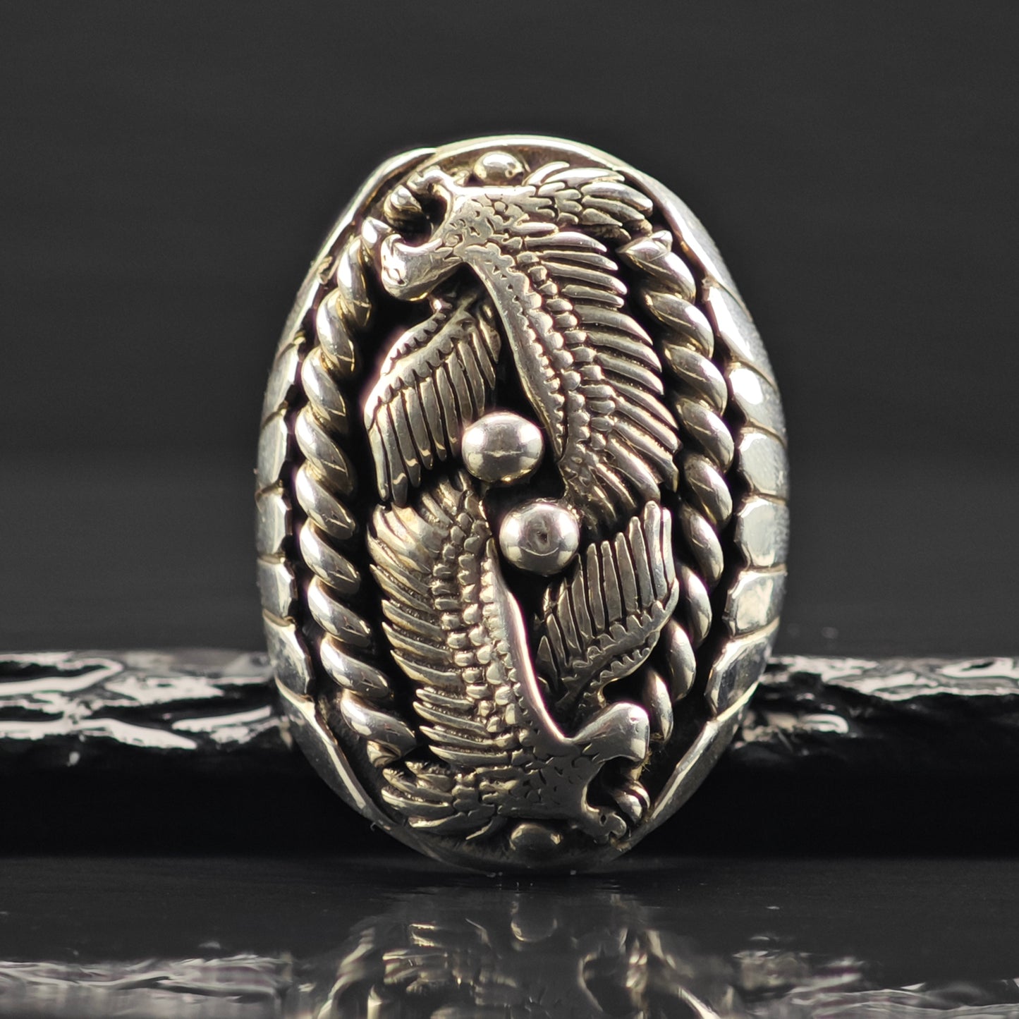Sw Statement Eagle Ring Sterling Silver Sz 9 1/2 R6345