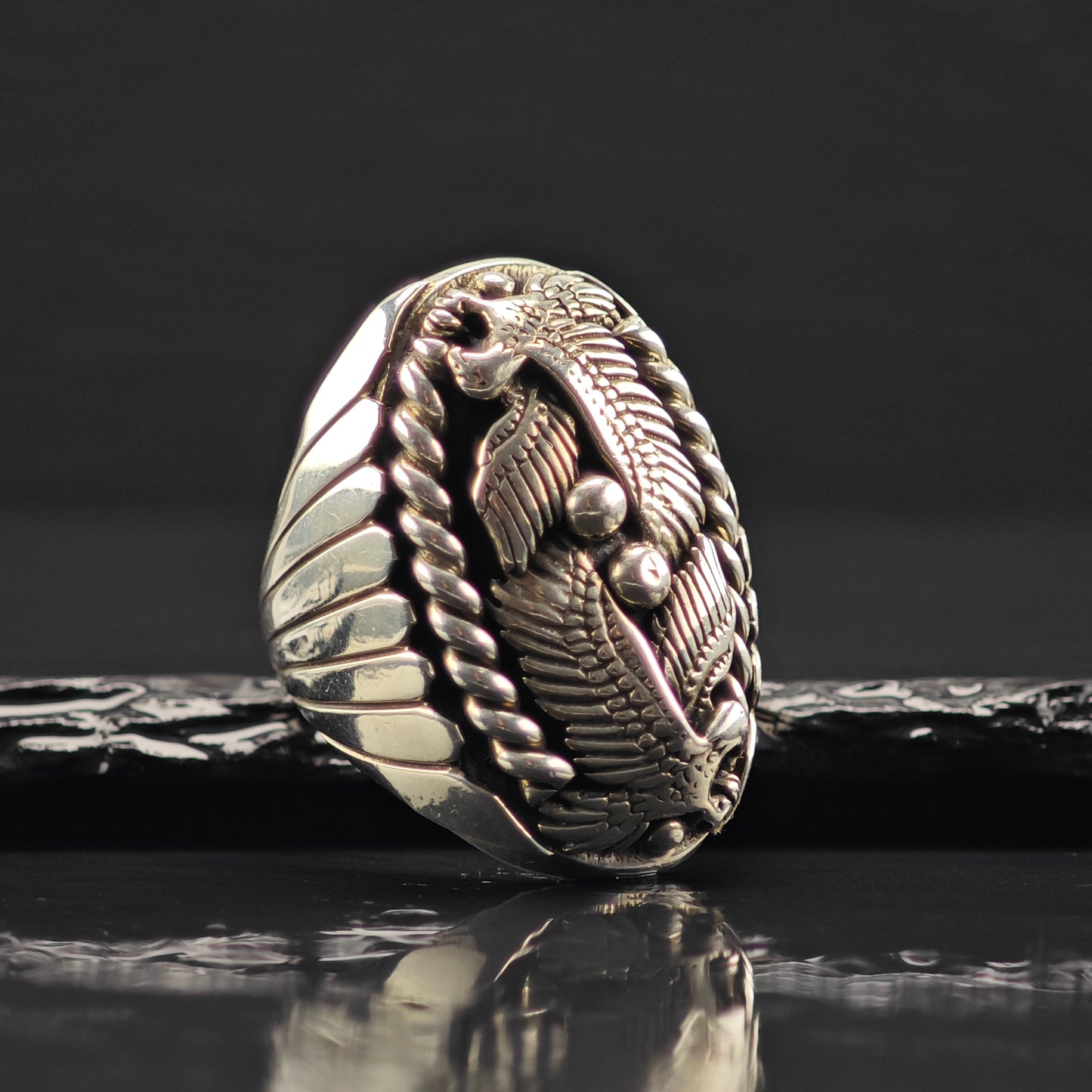 Sw Statement Eagle Ring Sterling Silver Sz 9 1/2 R6345
