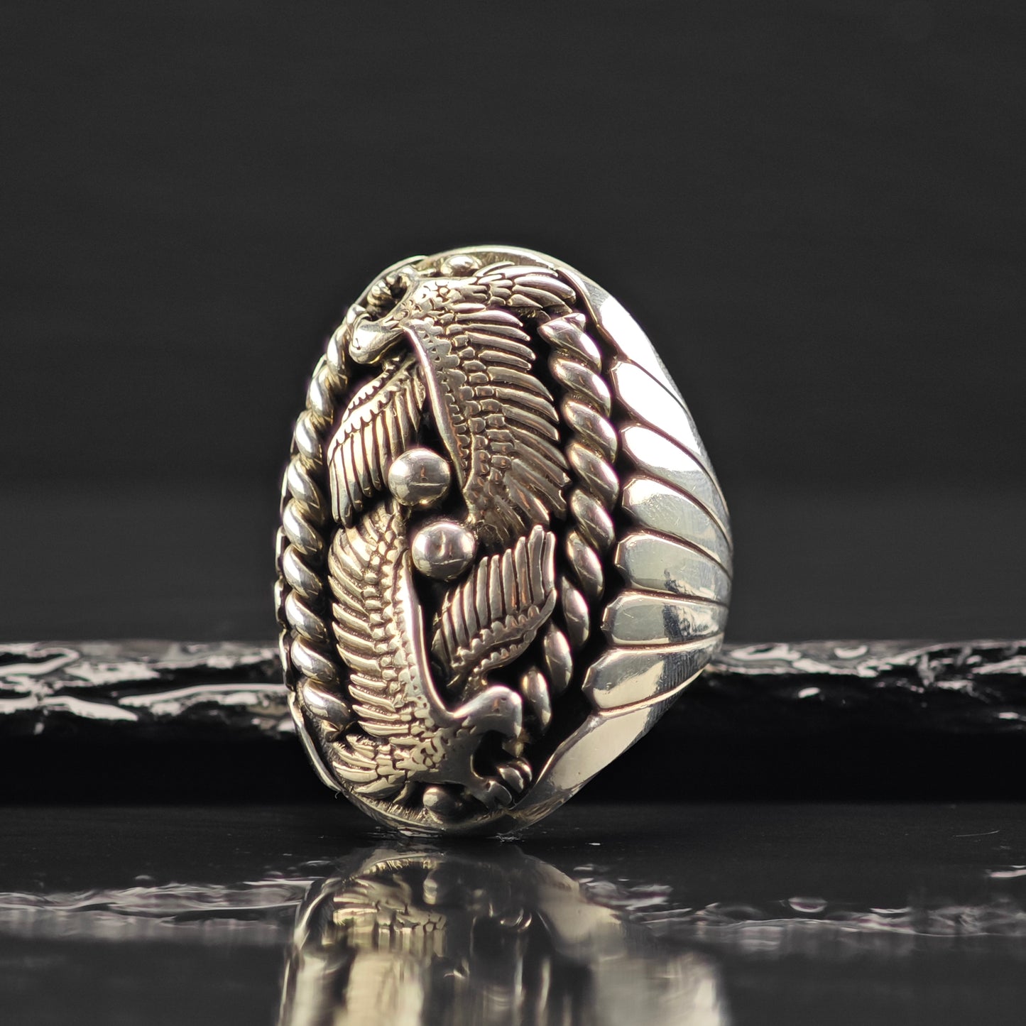 Sw Statement Eagle Ring Sterling Silver Sz 9 1/2 R6345