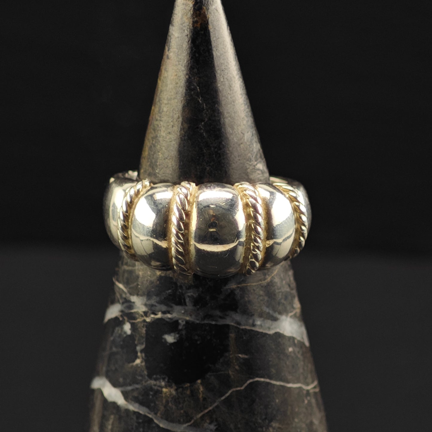 Kabana Shell Band Ring Sterling Silver Sz 6 R6351