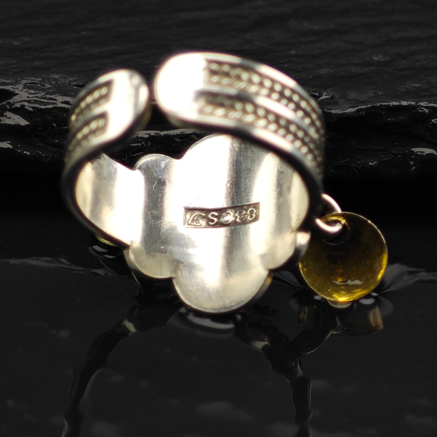 Norwegian Solje Style Ring 830 Silver Sz 7 R6374