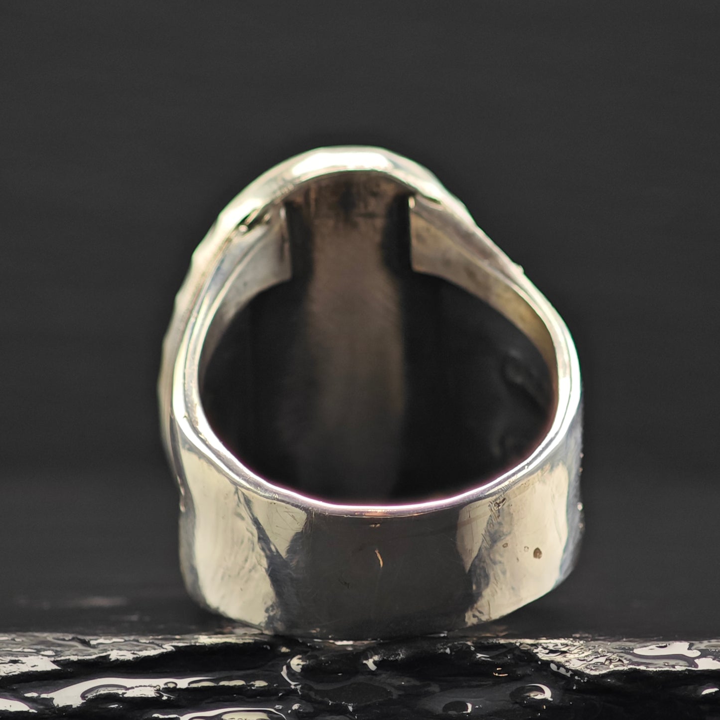 Native American Turquoise Ring Sterling Silver Sz 13 R6396