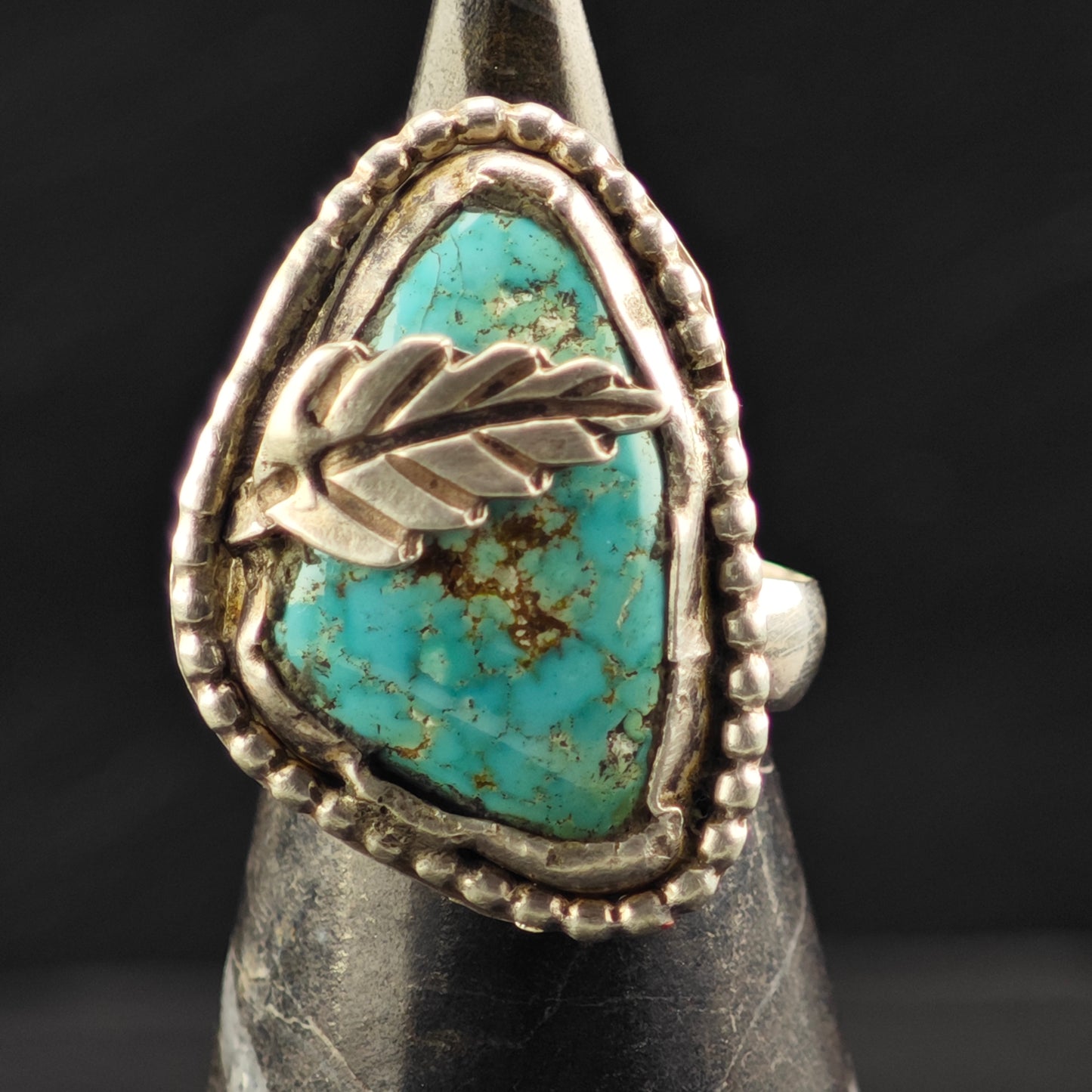 Sw Waterweb Turquoise Ring Sterling Silver Sz 5 R6422
