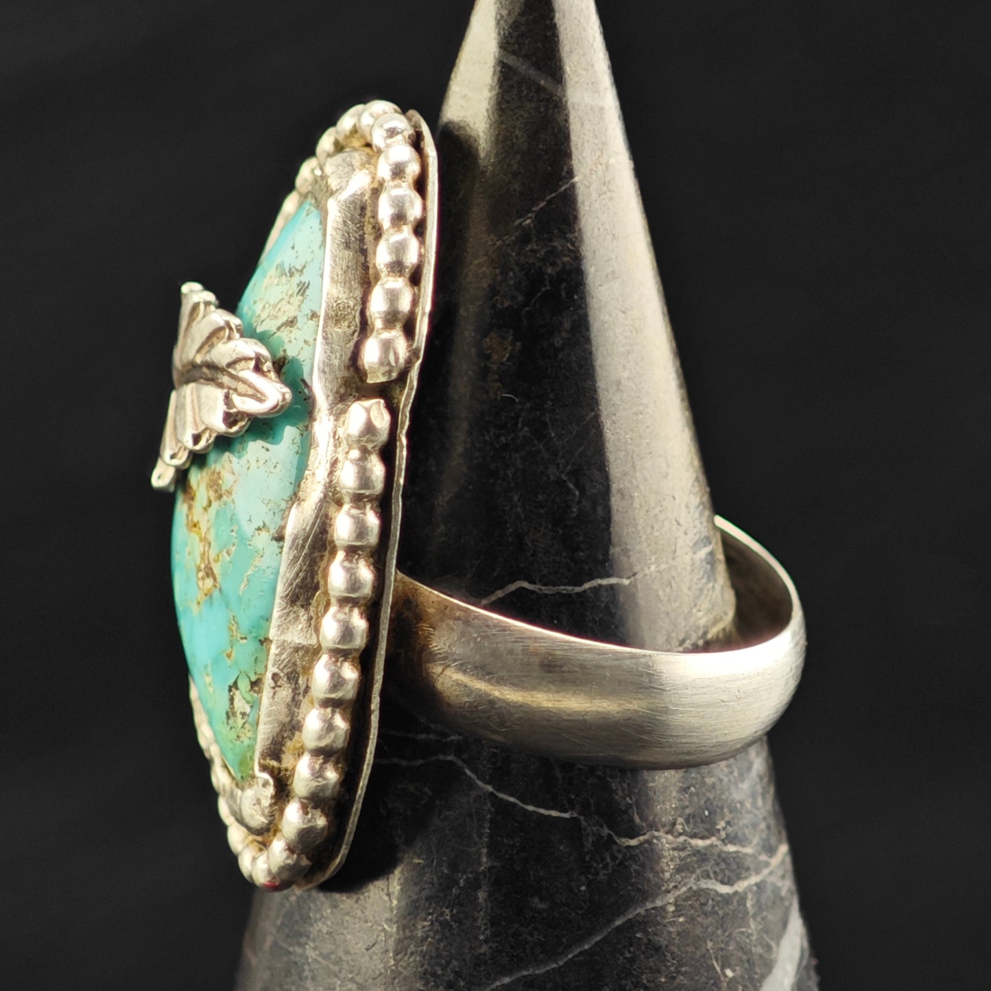 Sw Waterweb Turquoise Ring Sterling Silver Sz 5 R6422