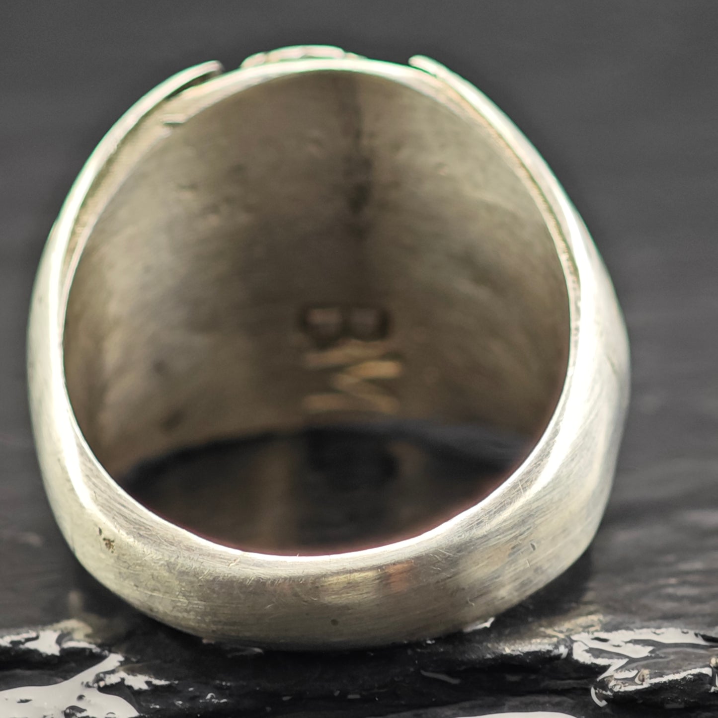 Native American Teardrop Turquoise Ring Sterling Silver Sz 10 1/2 R6436