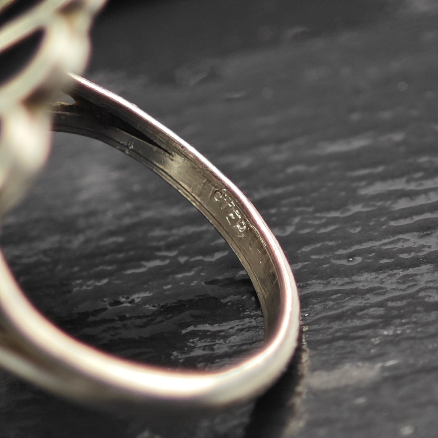 Zuni Jet Sunface Inlay Ring Sterling Silver Sz 6 R6454