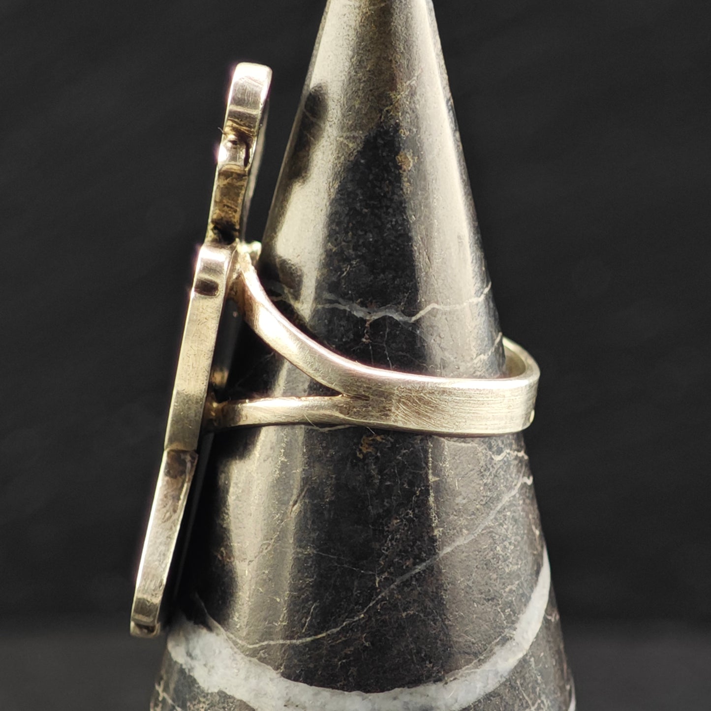 Zuni Inlay Bird Ring Sterling Silver Sz 6 1/2 R6461