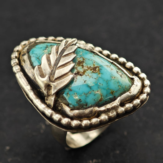 Sw Waterweb Turquoise Ring Sterling Silver Sz 5 R6422