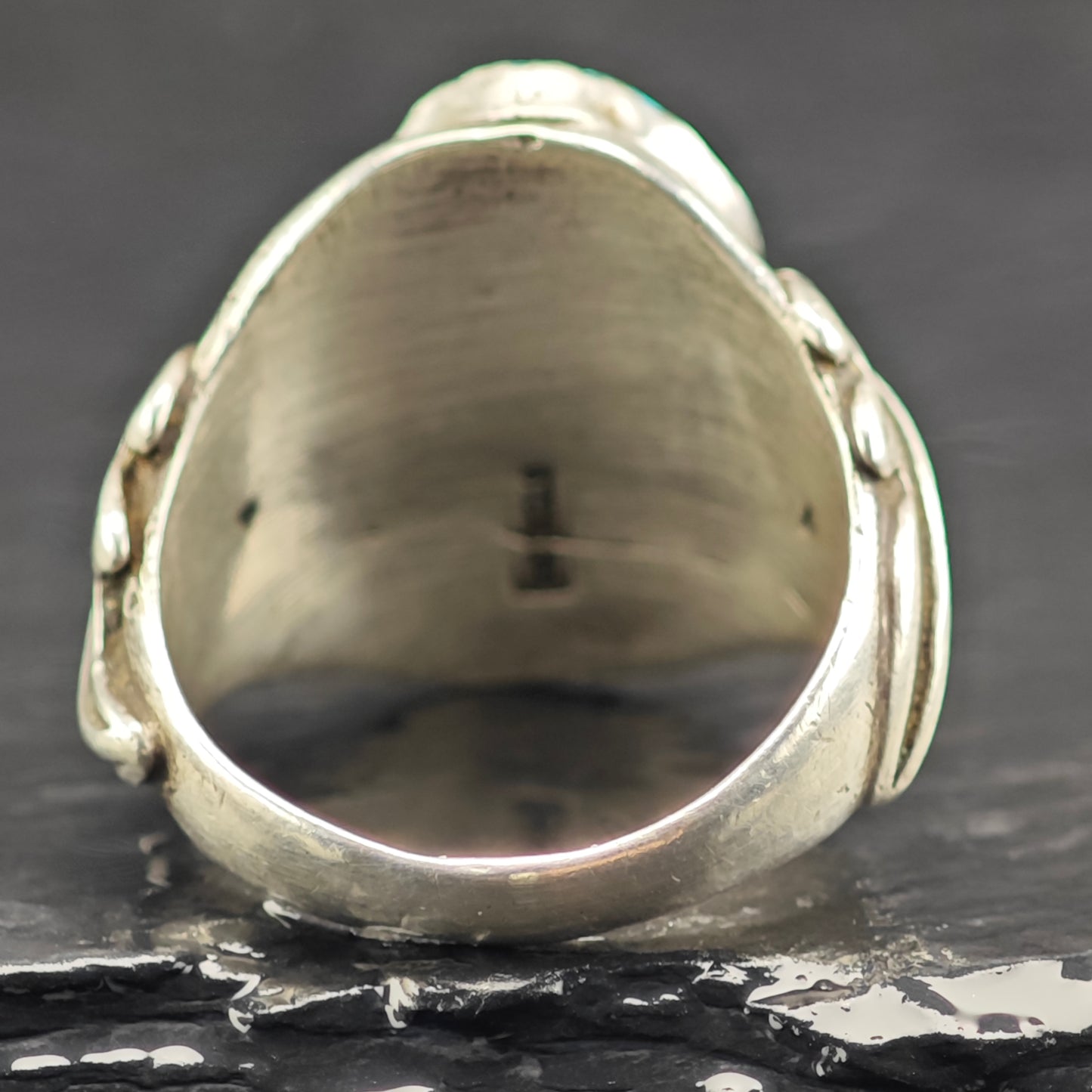 AS IS, Native American Multistone Turquoise Ring Sterling Silver Sz 11 R6401