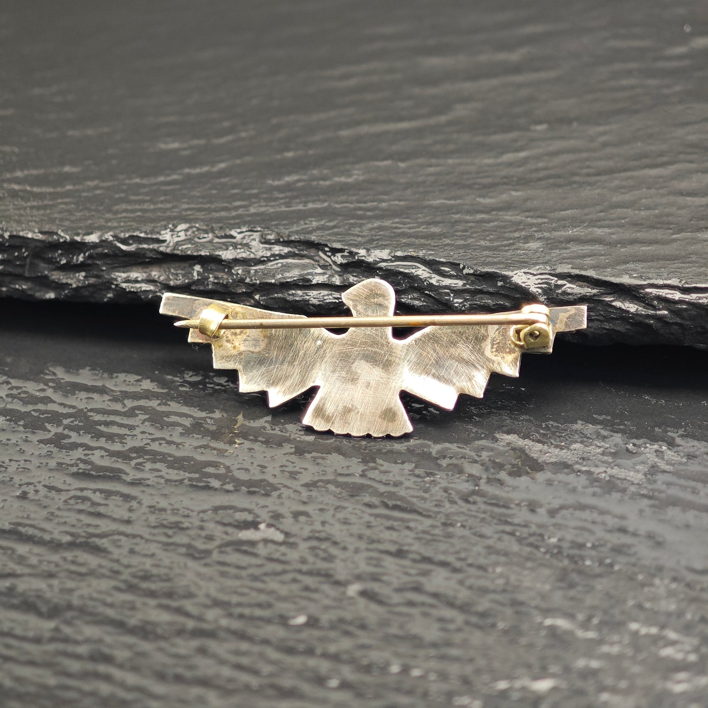 Fred Harvey Era, Thunderbird Sterling Silver Brooch B2206