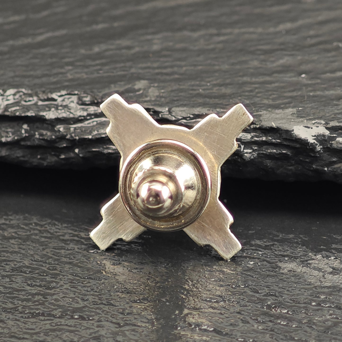 Sunface, Multi-stone Sterling Silver Pin B2209