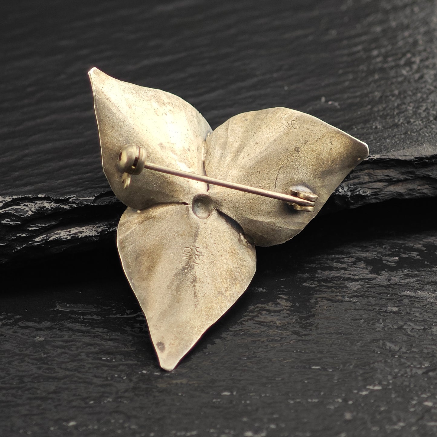 Floral Sterling Silver Brooch B2221