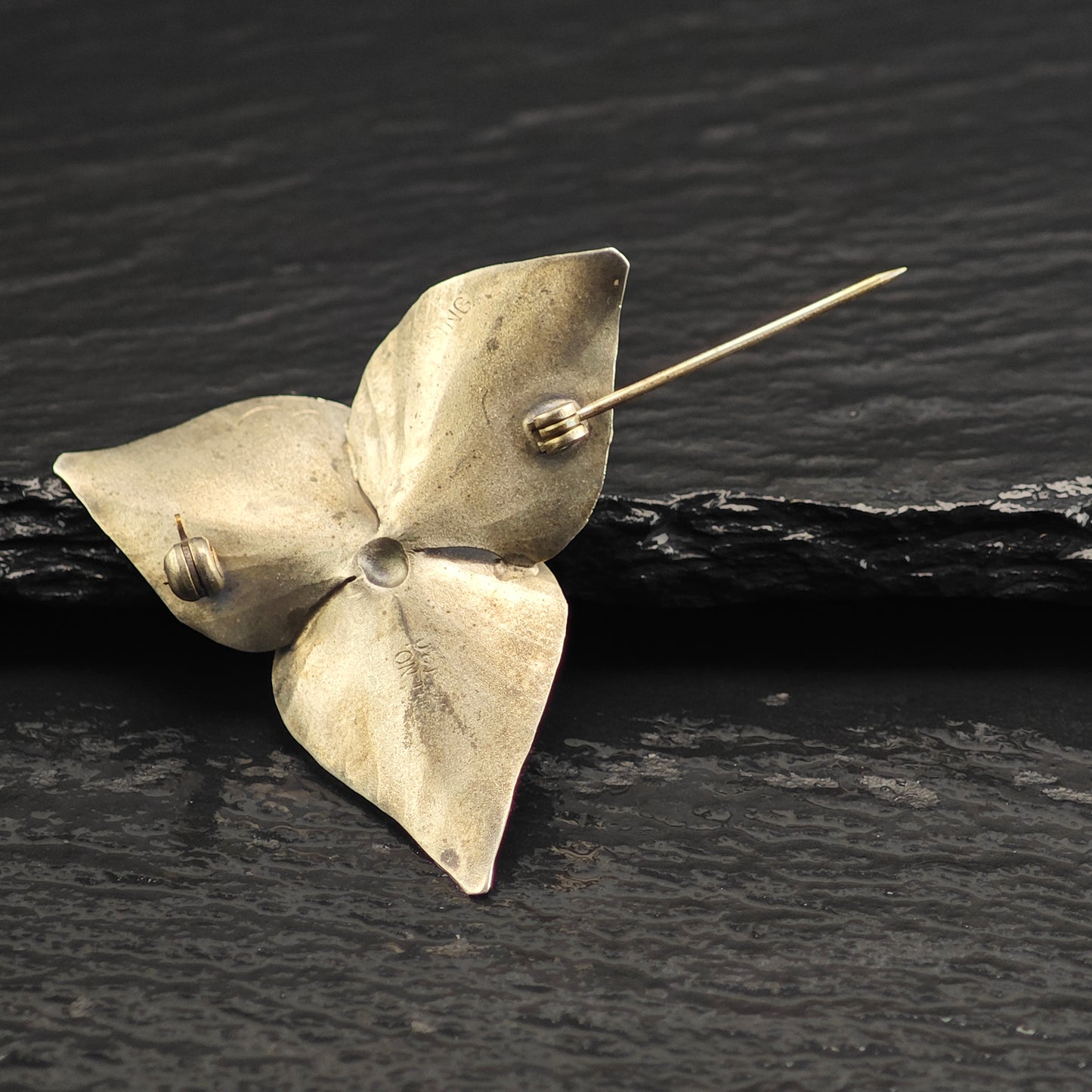Floral Sterling Silver Brooch B2221