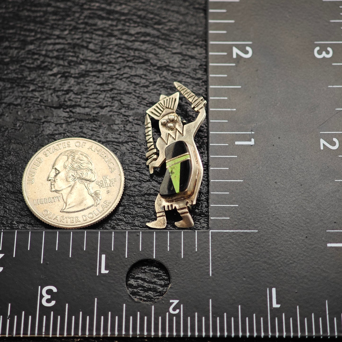 Navajo, Kachina Sterling Silver Brooch Pendant B2197