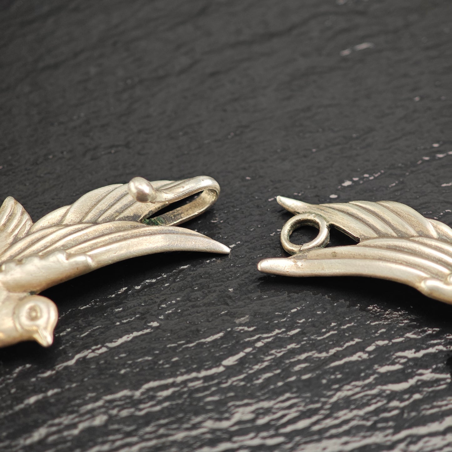 Los Castillos, Taxco Sterling Silver Doves 552, Collar Necklace N2706