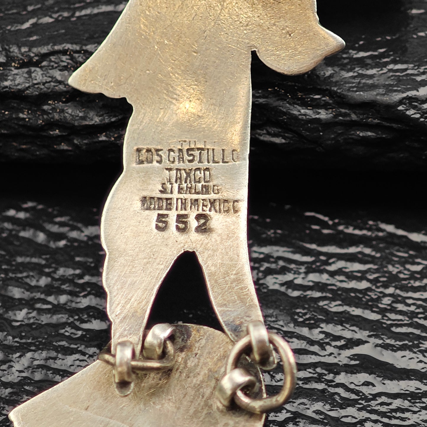 Los Castillos, Taxco Sterling Silver Doves 552, Collar Necklace N2706
