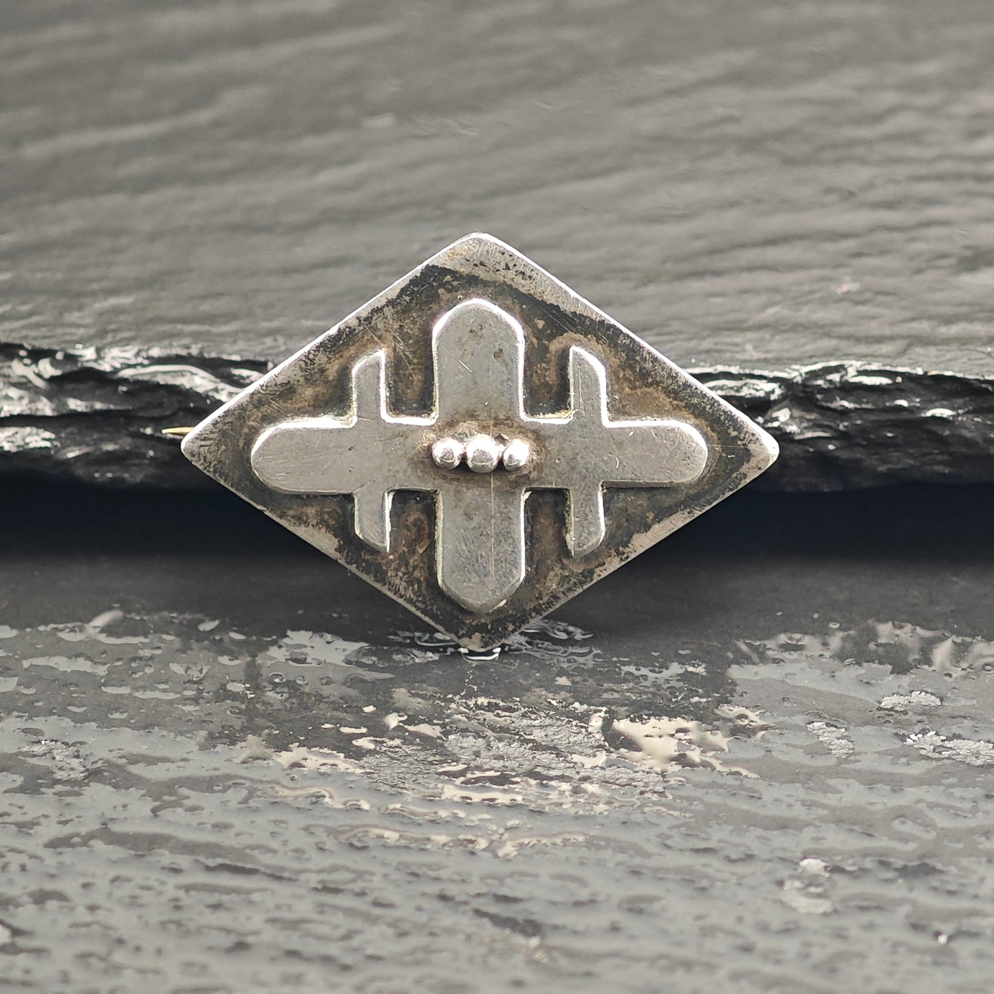 Antique Sterling Silver Brooch B2222