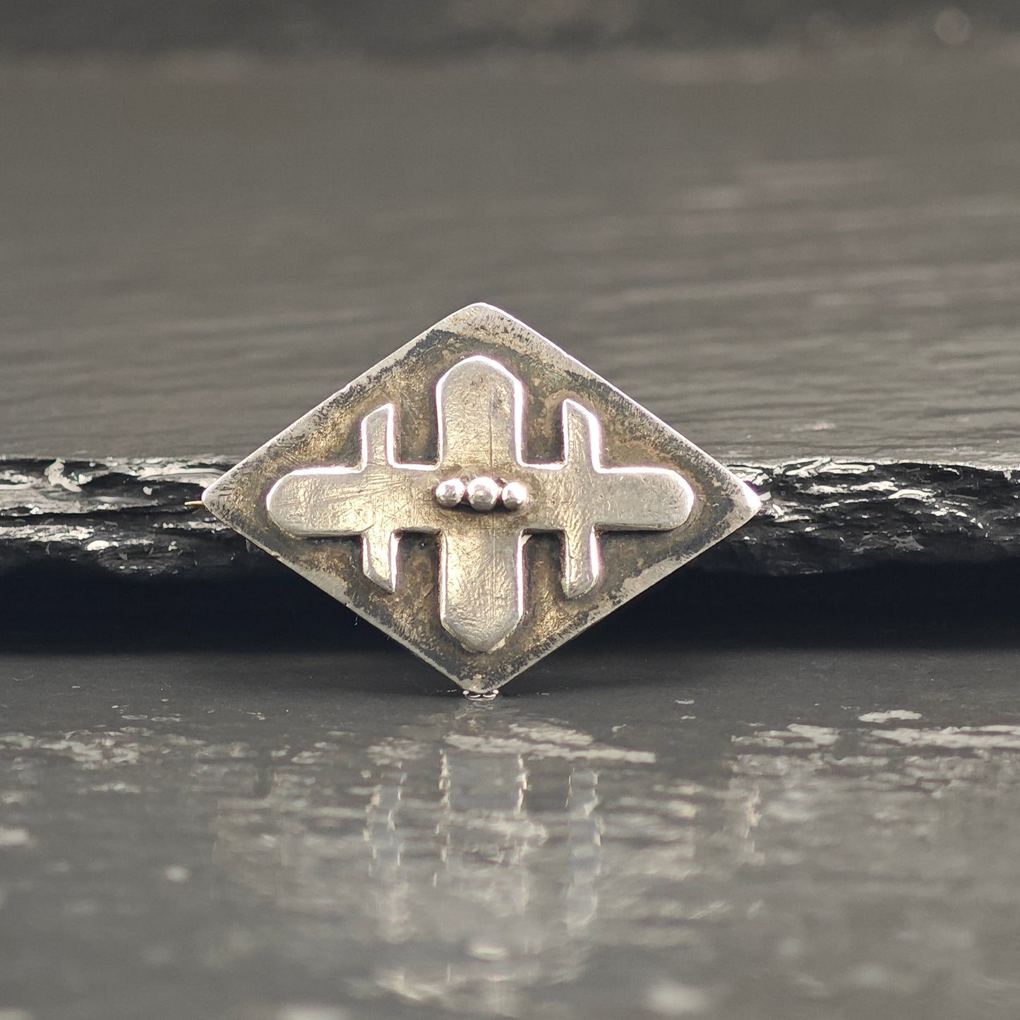 Antique Sterling Silver Brooch B2222